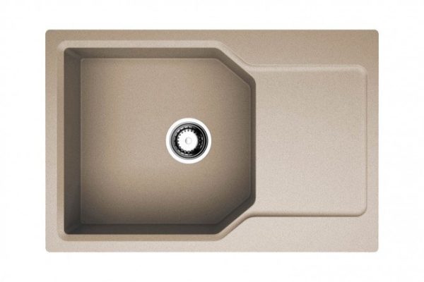 Мойка врезная с крылом OMOIKIRI Yonaka 78-LB-SA 4993416, бежевый 78х51х19 см