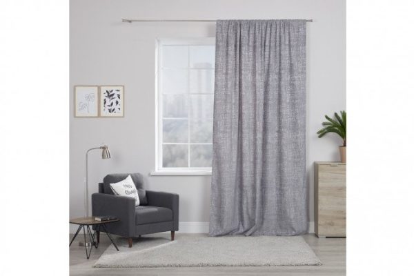 Штора ESTUDI BLANCO Dora 180х280 см, 1 шт., цвет серый