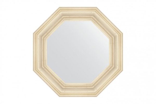 Зеркало настенное в багетной раме EVOFORM Octagon BY 7364, травленое серебро 64х64 см