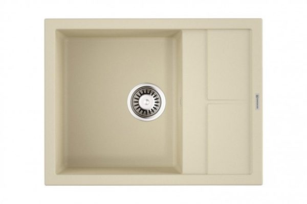 Мойка врезная с крылом OMOIKIRI Sumi 65-BE 4993671, ваниль 65х50х20 см