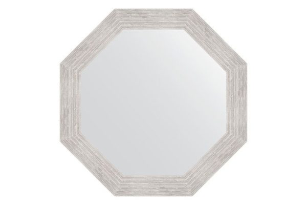 Зеркало настенное в багетной раме EVOFORM Octagon BY 3737, серебряный дождь 63х63 см