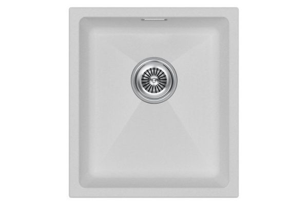 Мойка врезная PAULMARK Lumi 41UNI IT-GRANIT LU41-WH 41х46х21 см