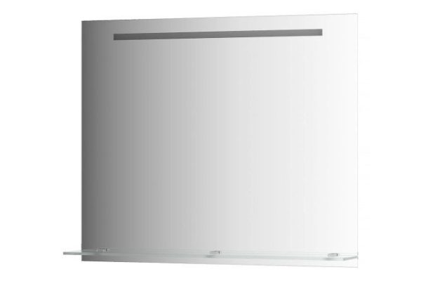 Зеркало настенное EVOFORM Ledline-S c полочкой и встроенным LED-светильником, BY 2157 90х75 см