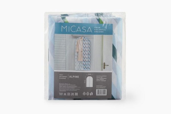 Чехол для одежды MICASA Alpine на молнии 60x137x0.5 см