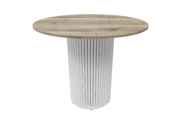 Стол Trubis Wood с трубчатым подстольем 90х75х90 см