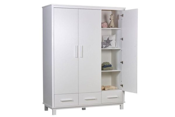 Шкаф трёхсекционный Simple с ящиками 160.4х210х58.8 см