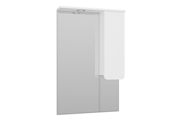 Зеркало-шкаф Чегет 65 П-Чег-02065-01П c LED-подсветкой 65х100х17 см, Правый