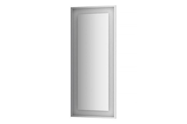 Зеркало настенное в багетной раме EVOFORM Ledside хром со встроенным LED-светильником, BY 2215 60х140 см