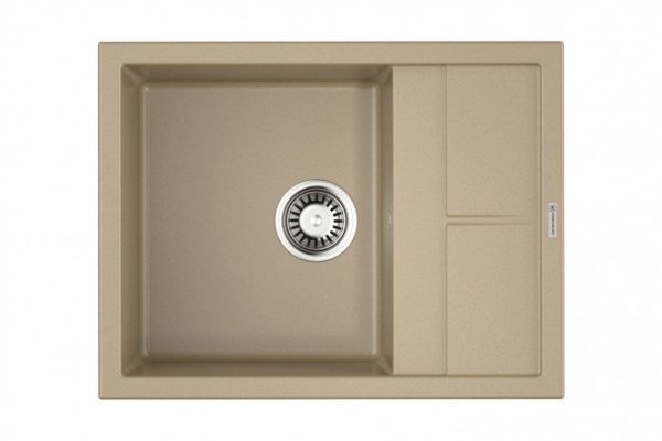 Мойка врезная с крылом OMOIKIRI Sumi 65-CH 4993677, шампань 65х50х20 см