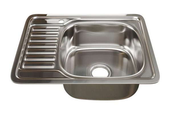 Мойка врезная с крылом MIXLINE 529331 правый выпуск 3 1/2 58х48х16 см