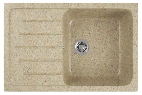 Мойка врезная с крылом GreenStone GRS-76 302 49х75х19 см