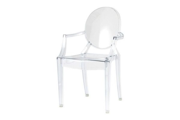 Стул с подлокотниками Victoria Ghost Transp 56.5х92.5х53.5 см