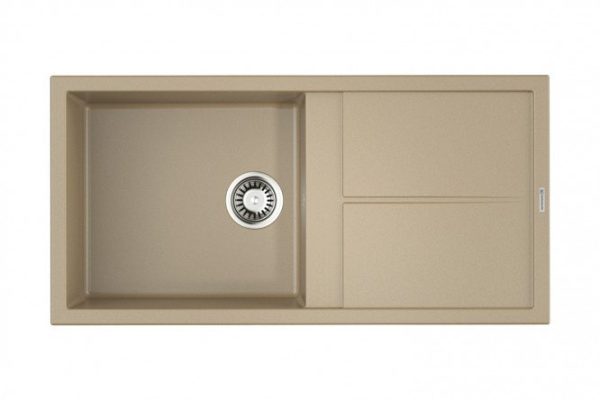 Мойка врезная с крылом OMOIKIRI Sumi 100-CH 4993661, шампань 100х50х20 см