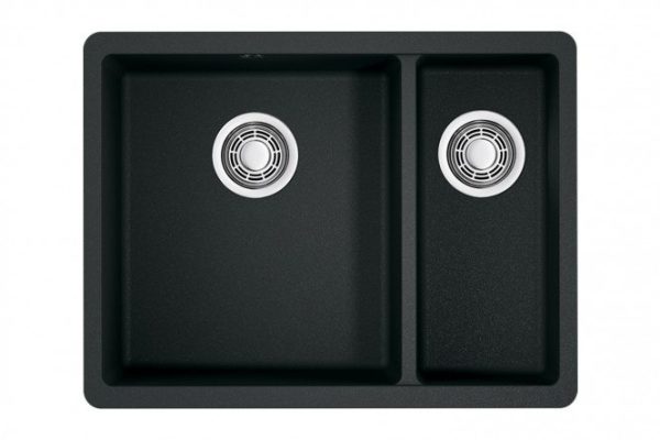 Мойка врезная OMOIKIRI Kata 55-2-U-BL 4993389, чёрный 55х42х20 см