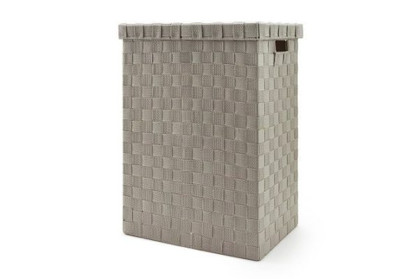 Корзина для белья с крышкой 650119-PS S 37x50x27 см, Полипропилен