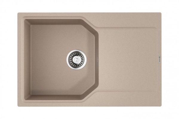 Мойка врезная с крылом OMOIKIRI Yonaka 78-SA 4993709, бежевый 78х51х19 см