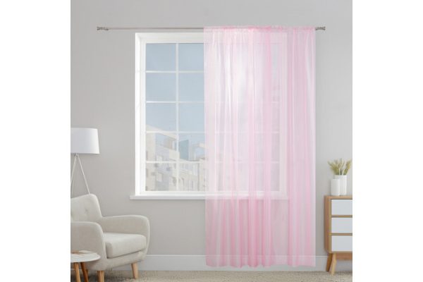 Тюль MICASA Camilla 300х260 см, цвет розовый