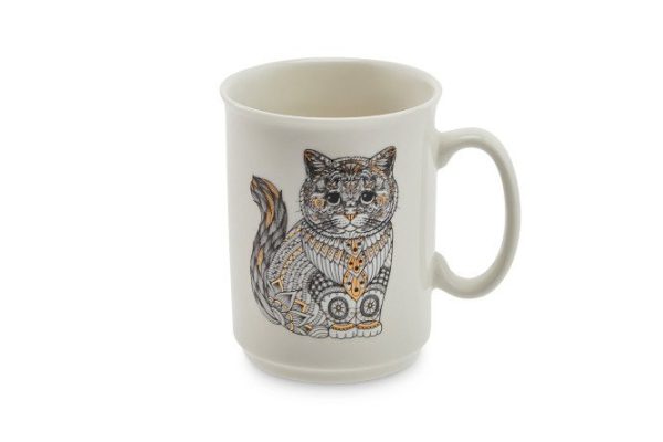 Кружка Home Style Wild Кот 415 мл, Фарфор