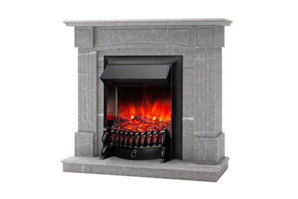 Каминокомплект RealFlame Vally R STD GR-F714 + Fobos LUX BL, напольный
