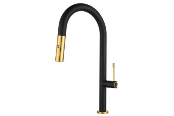 Смеситель для кухни RIVELATO Asti 3972500 nero oro