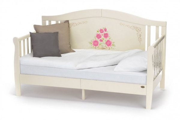 Кровать-диван детская Stanzione Verona Div Rose Vaniglia 80х160 см цвет ваниль