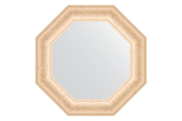 Зеркало настенное в багетной раме EVOFORM Octagon BY 3769, старый гипс 55.2х55.2 см
