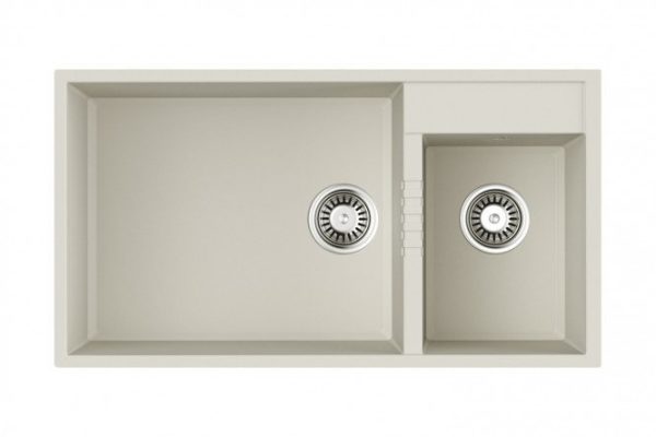 Мойка врезная OMOIKIRI Tedori 85-2-U-WH 4993943, белый 85х46.5х21.5 см