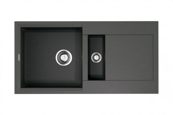 Мойка врезная с крылом OMOIKIRI Sakaime 86-2-PL 4993203, платина 86х46.5х21 см
