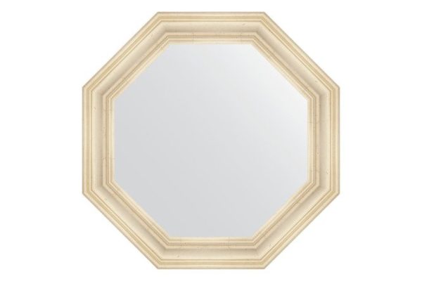 Зеркало настенное в багетной раме EVOFORM Octagon BY 3822, травленое серебро 79.2х79.2 см