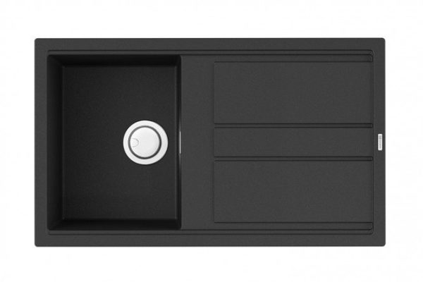 Мойка врезная с крылом OMOIKIRI Kitagawa 86-GB 4993808, графит 86х51х20 см