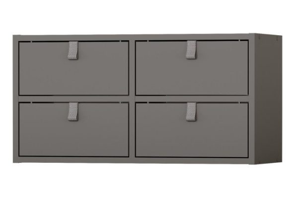 Стеллаж Bricks 2 секции с ящиками