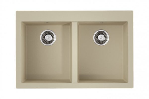 Мойка врезная OMOIKIRI Bosen 80-2-BE 4993837, ваниль 80х53х20 см