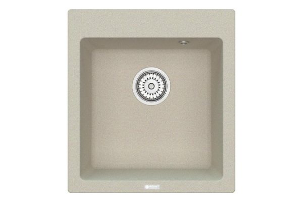 Мойка кухонная врезная POINT Моко 47 PN3006BG, светло-бежевый 46.5х51х21.5 см