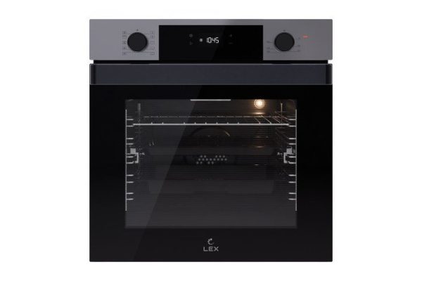 Электрический духовой шкаф LEX EDP 610 IX Wide Series, чёрный, нержавеющая сталь 59.5х59.5х54.3 см