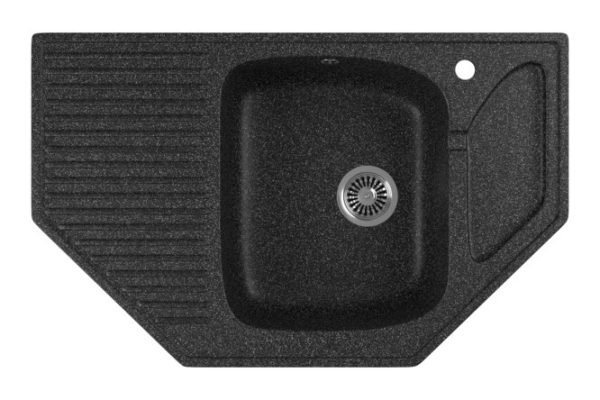 Мойка врезная с крылом GreenStone GRS-10 308 50х80х17 см