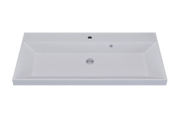 Раковина для ванной Classic Quartz Полувстраиваемая, 100х15х45 см