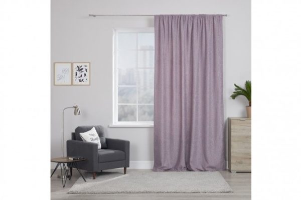 Штора ESTUDI BLANCO Dora 180х280 см, 1 шт., цвет серый, лиловый