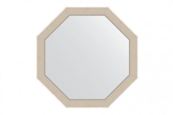 Зеркало настенное в багетной раме EVOFORM Octagon BY 3872, травленое серебро 59х59 см