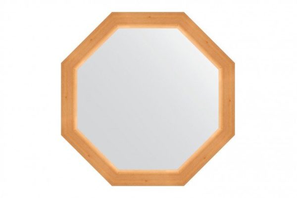Зеркало настенное в багетной раме EVOFORM Octagon BY 3986, сосна 66х66 см