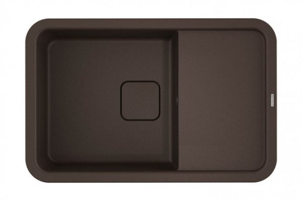 Мойка врезная с крылом OMOIKIRI Tasogare 78-DC 4993749, тёмный шоколад 78х51х19 см