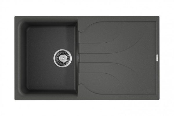 Мойка врезная с крылом OMOIKIRI Yasugata 86-PL 4993875, платина 86х50х21 см