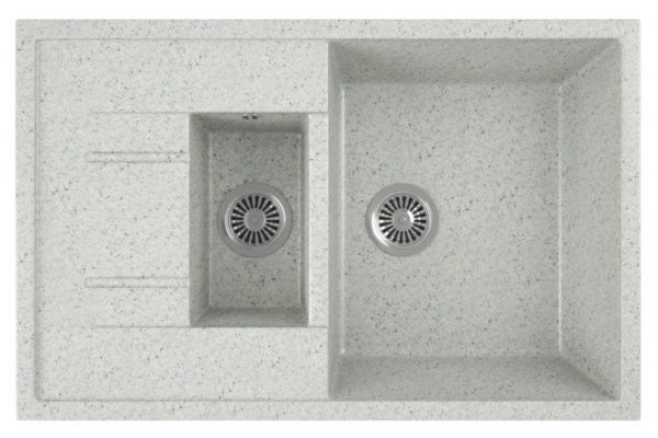 Мойка врезная с крылом GreenStone GRS-21K 310 50х77х19 см