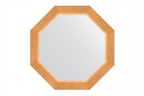 Зеркало настенное в багетной раме EVOFORM Octagon BY 3985, сосна 56х56 см