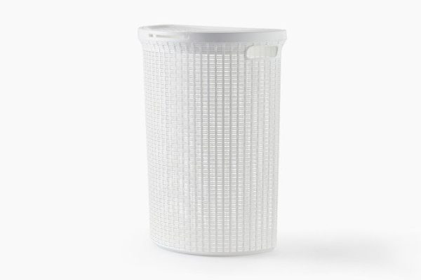 Корзина для белья Eco Style с крышкой 46x61x26 см, 46 л, Полипропилен