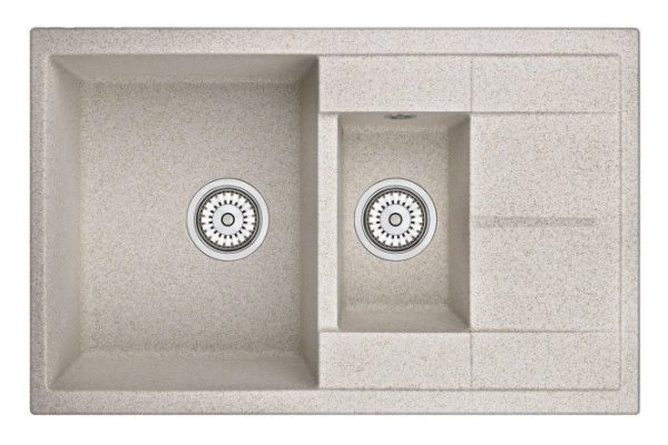 Мойка врезная с крылом GRANULA 7802 77.5х49.5х19.5 см