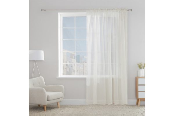 Тюль MICASA Milla 300х260 см, 1 шт., цвет экрю