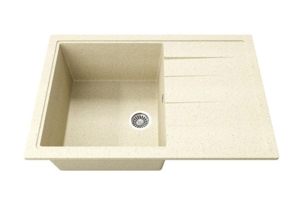 Мойка кухонная врезная Henna T120114 с крылом 75х50.5х21.8 см