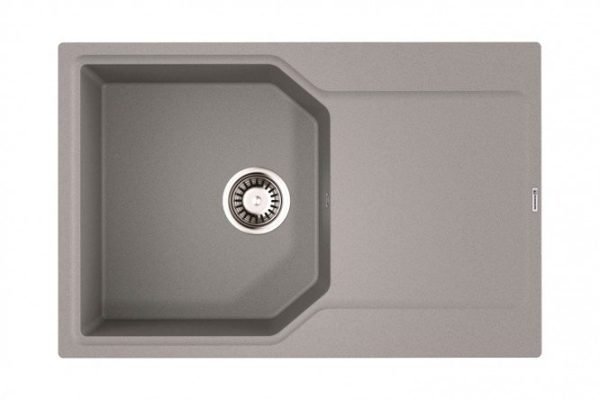 Мойка врезная с крылом OMOIKIRI Yonaka 78-GR 4993706, серый 78х51х19 см