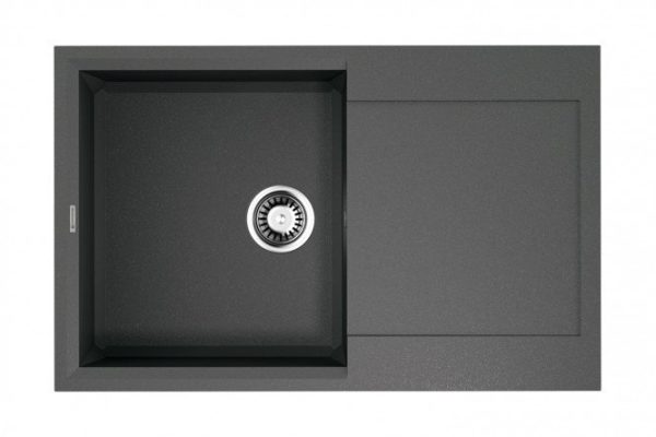 Мойка врезная с крылом OMOIKIRI Sakaime 79-PL 4993281, платина 79х50х20 см