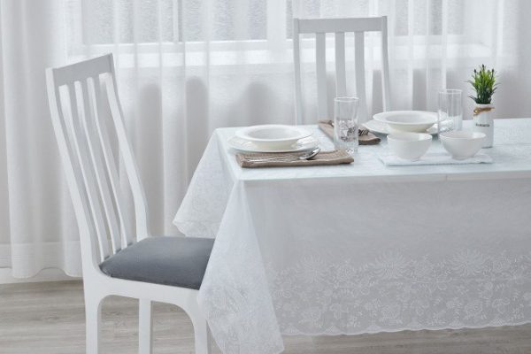 Скатерть SweetSun 150х264 см 110х140 см 110х140 см, Однотонное Цветы